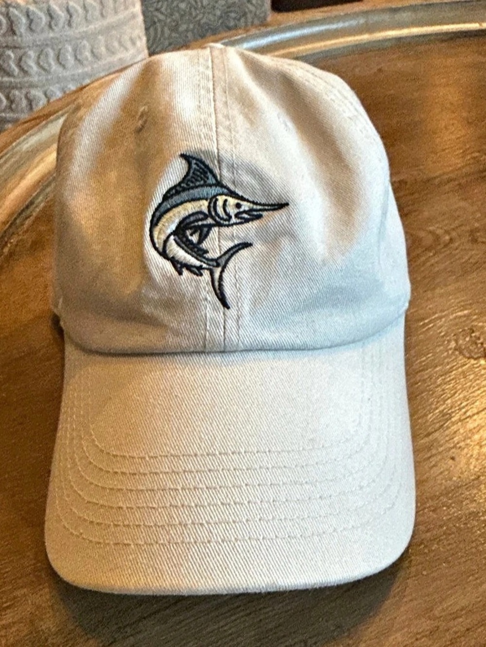 Life is Good Vintage Marlin Chill Cap Baseball Hat Birch White OSFM
